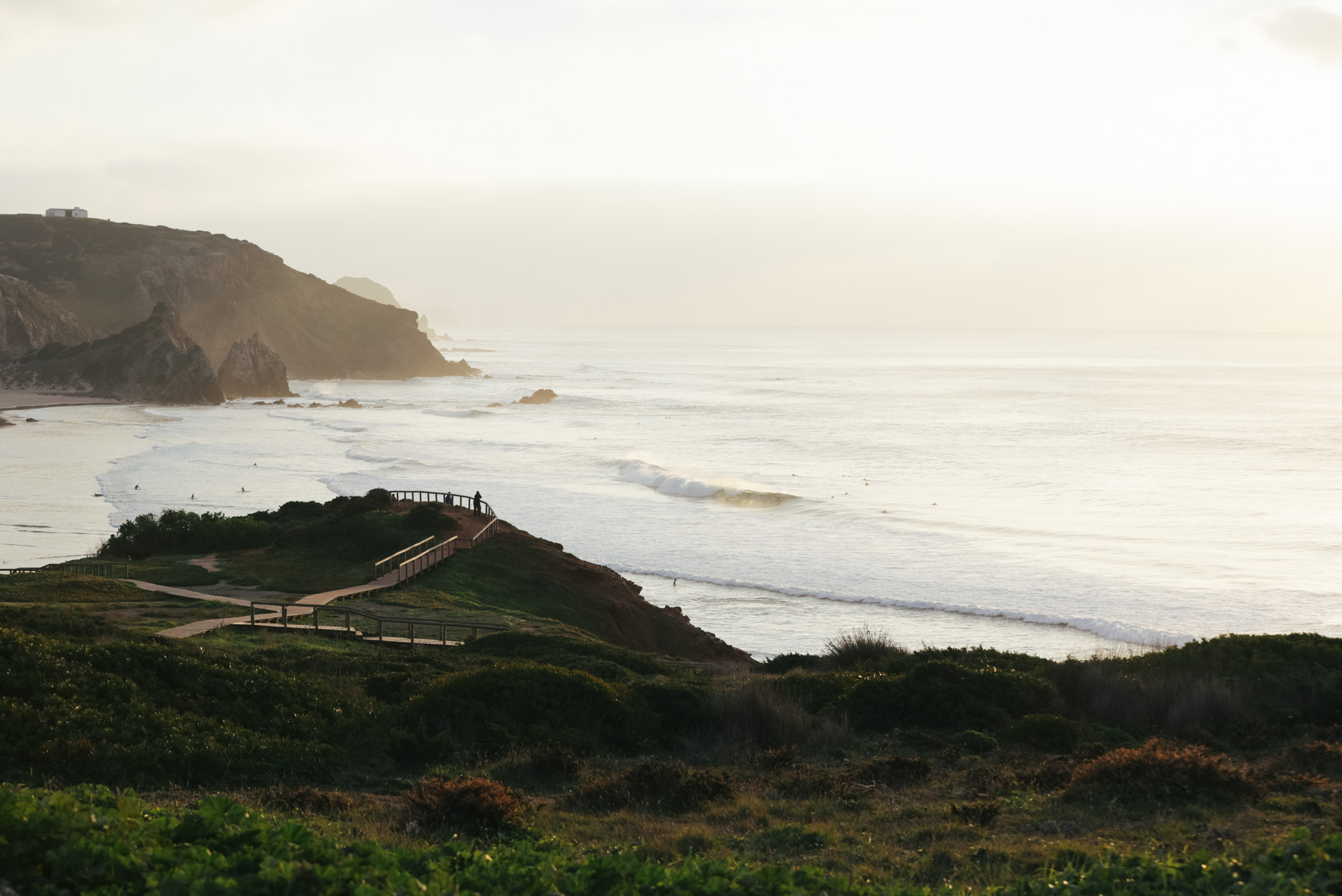 Plage de surf magnifique au Portugal